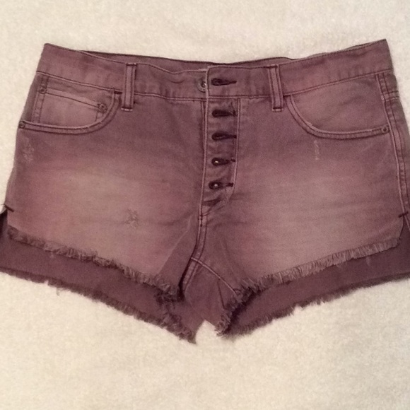 Free People Pants - Free People Button Fly Dusty Purple Shorts 27 Free People Pants - Free People Button Fly Dusty Purple Shorts 27